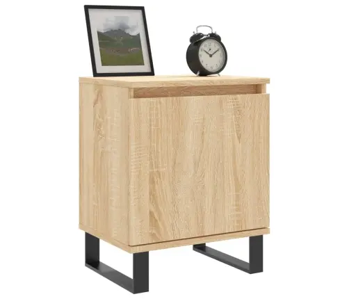 Naktinės Spintelės, 2Vnt., Ąžuolo, 40X30X50cm Apdirbta Mediena