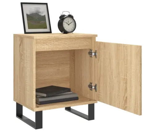 Naktinės Spintelės, 2Vnt., Ąžuolo, 40X30X50cm Apdirbta Mediena