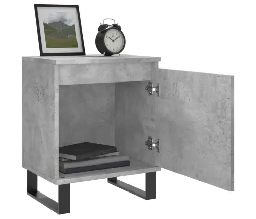 Naktsskapīši, Pelēki, 2 Gab., 40X30X50 Cm, Inženierijas Koks Vidaxl