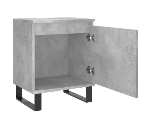 Naktsskapīši, Pelēki, 2 Gab., 40X30X50 Cm, Inženierijas Koks Vidaxl