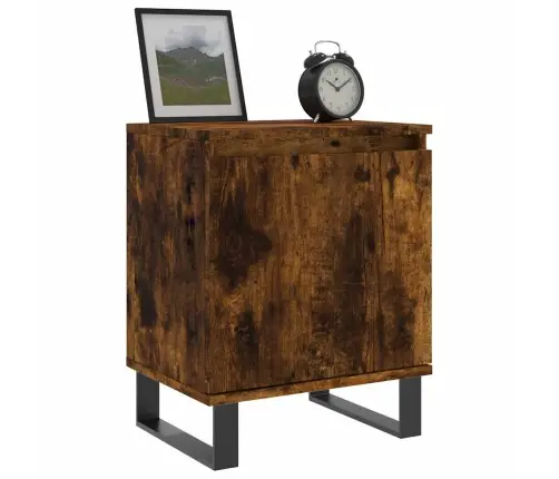 Naktinės Spintelės, 2Vnt., Dūminio Ąžuolo, 40X30X50cm Mediena