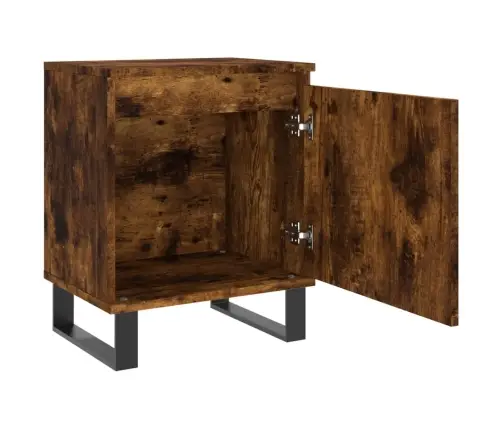 Naktinės Spintelės, 2Vnt., Dūminio Ąžuolo, 40X30X50cm Mediena