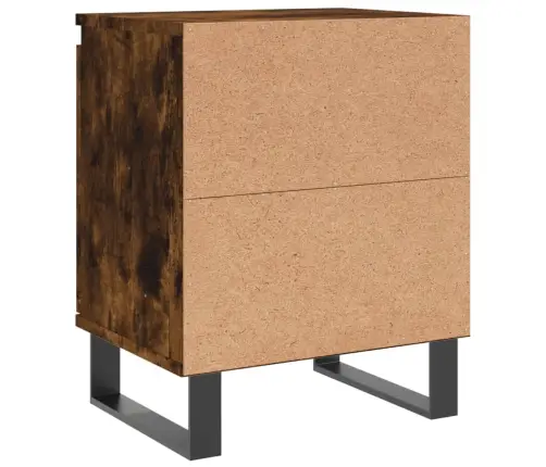 Naktinės Spintelės, 2Vnt., Dūminio Ąžuolo, 40X30X50cm Mediena