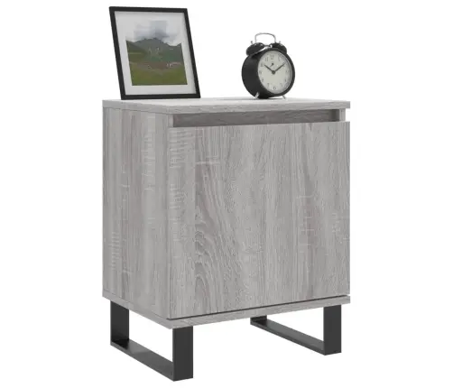 Naktsskapīši, 2 Gab., Pelēcīgi, 40X30X50 Cm, Inženierijas Koks Vidaxl