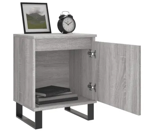 Naktsskapīši, 2 Gab., Pelēcīgi, 40X30X50 Cm, Inženierijas Koks Vidaxl
