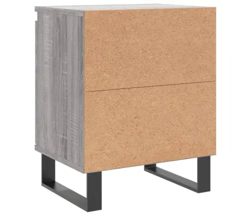 Naktsskapīši, 2 Gab., Pelēcīgi, 40X30X50 Cm, Inženierijas Koks Vidaxl