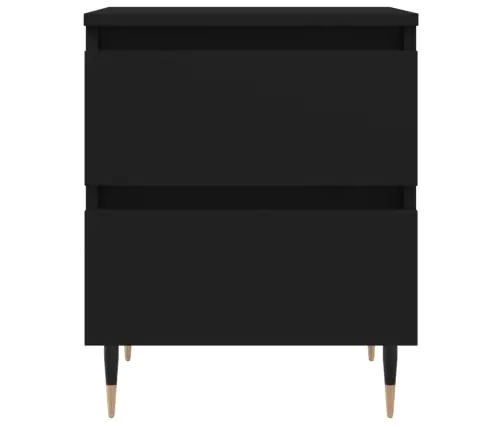 Naktsgaldiņi, 2 Gab., Melni, 40X35X50 Cm, Inženierijas Koks Vidaxl