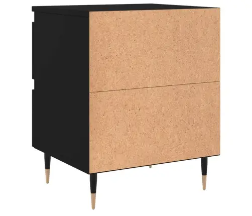 Naktsgaldiņi, 2 Gab., Melni, 40X35X50 Cm, Inženierijas Koks Vidaxl