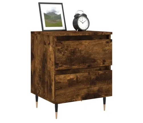 Naktsskapītis, Ozolkoka Krāsa, 40X35X50 Cm, Inženierijas Koks Vidaxl