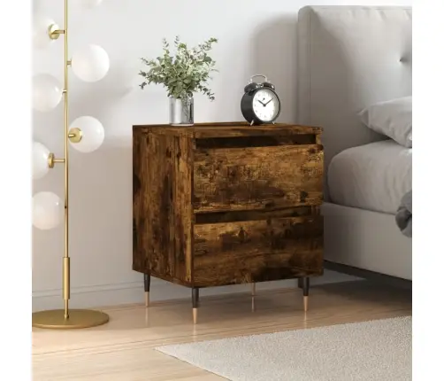 Naktsskapītis, Ozolkoka Krāsa, 40X35X50 Cm, Inženierijas Koks Vidaxl