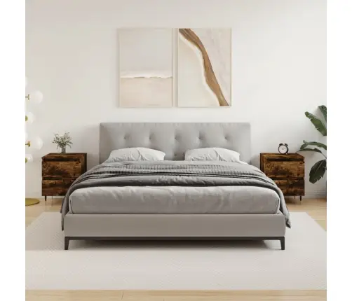 Öökapid 2 Tk, Suitsutatud Tamm, 40 X 35 X 50 cm Tehispuit