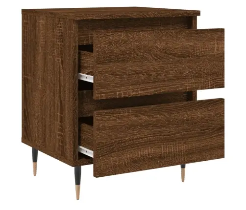 Naktsskapītis, Ozolkoka Krāsa, 40X35X50 Cm, Inženierijas Koks Vidaxl