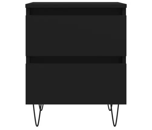 Naktsgaldiņš, Melns, 40X35X50 Cm, Inženierijas Koks Vidaxl