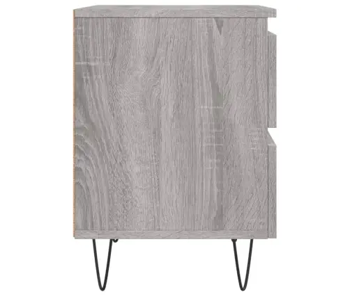 Naktinės Spintelės, 2Vnt., Pilkos Ąžuolo, 40X35X50cm Mediena