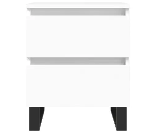 Naktsskapīši, 2 Gab., Balti, 40X35X50 Cm, Inženierijas Koks Vidaxl