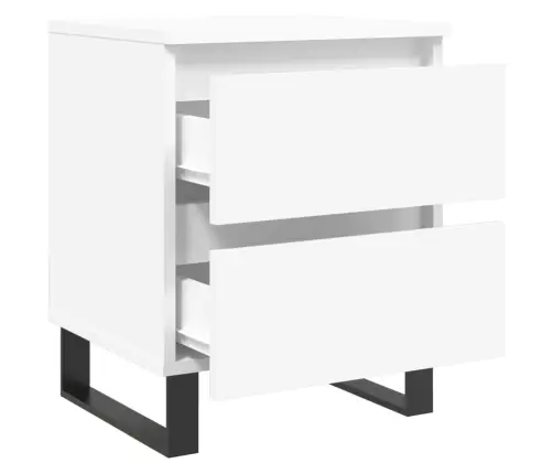 Naktsskapīši, 2 Gab., Balti, 40X35X50 Cm, Inženierijas Koks Vidaxl