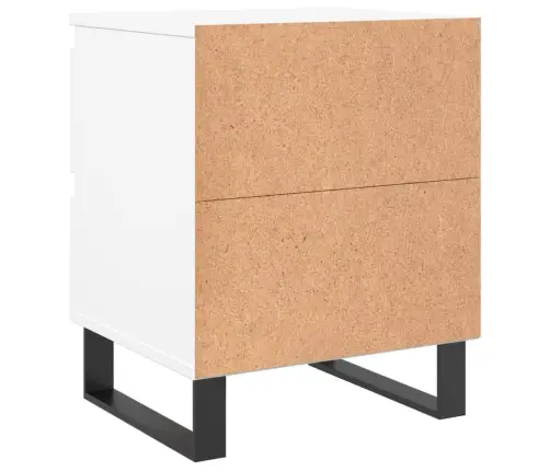 Naktsskapīši, 2 Gab., Balti, 40X35X50 Cm, Inženierijas Koks Vidaxl