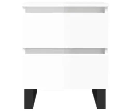 Öökapid 2 Tk, Kõrgläikega Valge, 40 X 35 X 50 cm Tehispuit Öökapid 2 Tk, Kõrgläikega Valge, 40 X 35 X 50 cm Tehispuit