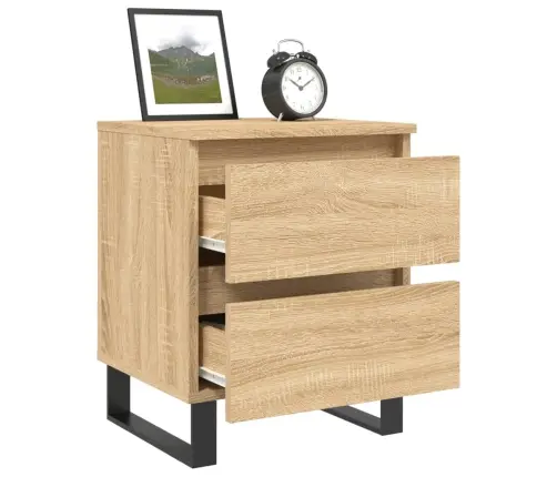 Naktsskapīši, 2 Gb., Koka Krāsa, 40X35X50 Cm, Inženierijas Koks Vidaxl