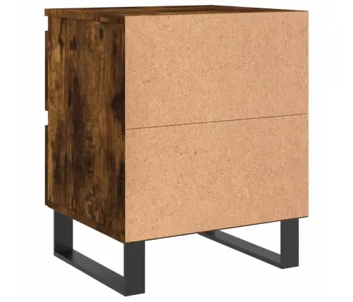 Naktinė Spintelė, Dūminio Ąžuolo, 40X35X50cm Apdirbta Mediena