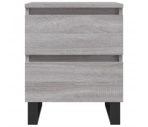 Naktsskapīši, 2 Gab., Pelēcīgi, 40X35X50 Cm, Inženierijas Koks Vidaxl