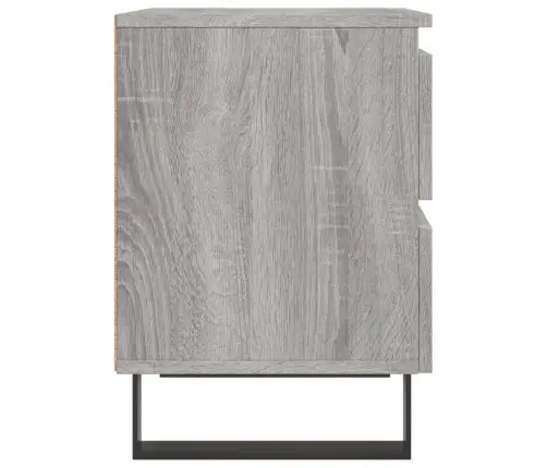 Naktsskapīši, 2 Gab., Pelēcīgi, 40X35X50 Cm, Inženierijas Koks Vidaxl