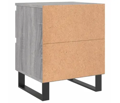 Naktsskapīši, 2 Gab., Pelēcīgi, 40X35X50 Cm, Inženierijas Koks Vidaxl