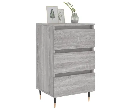 Naktsskapīši, 2 Gab., Pelēcīgi, 40X35X69 Cm, Inženierijas Koks Vidaxl