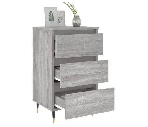 Naktsskapīši, 2 Gab., Pelēcīgi, 40X35X69 Cm, Inženierijas Koks Vidaxl