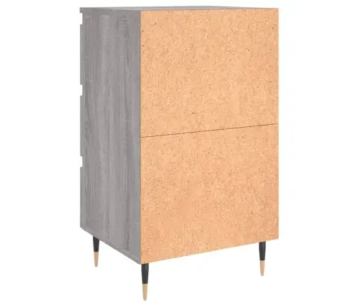 Naktsskapīši, 2 Gab., Pelēcīgi, 40X35X69 Cm, Inženierijas Koks Vidaxl