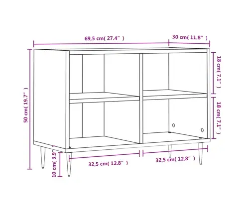 Telerikapp, Betoonhall, 69,5 X 30 X 50 cm Tehispuit Telerikapp, Betoonhall, 69,5 X 30 X 50 cm Tehispuit