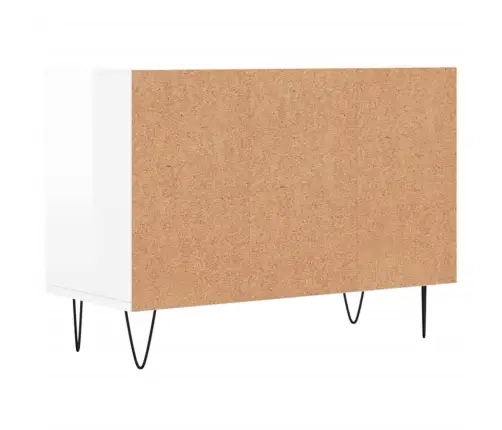 Telerikapp, Kõrgläikega Valge, 69,5 X 30 X 50 cm Tehispuit