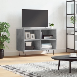 Tv Skapītis, Betona Pelēks, 69,5X30X50 Cm, Inženierijas Koks Vidaxl