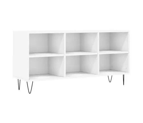 Tv Plauktiņš, Balts, 103,5X30X50 Cm, Inženierijas Koks Vidaxl