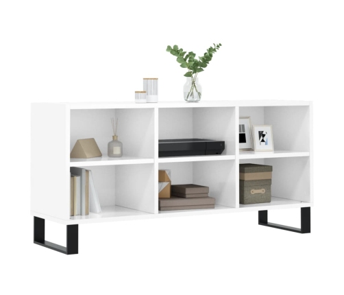 Tv Skapītis, Spīdīgi Balts, 103,5X30X50 Cm, Inženierijas Koks Vidaxl