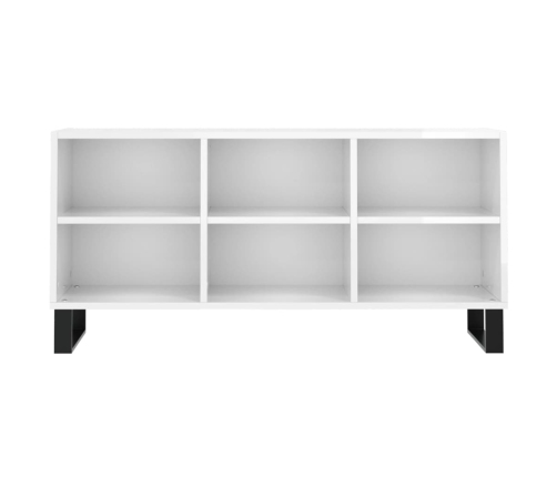 Tv Skapītis, Spīdīgi Balts, 103,5X30X50 Cm, Inženierijas Koks Vidaxl