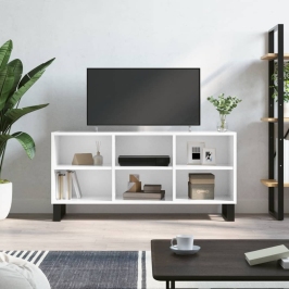 Tv Skapītis, Spīdīgi Balts, 103,5X30X50 Cm, Inženierijas Koks Vidaxl