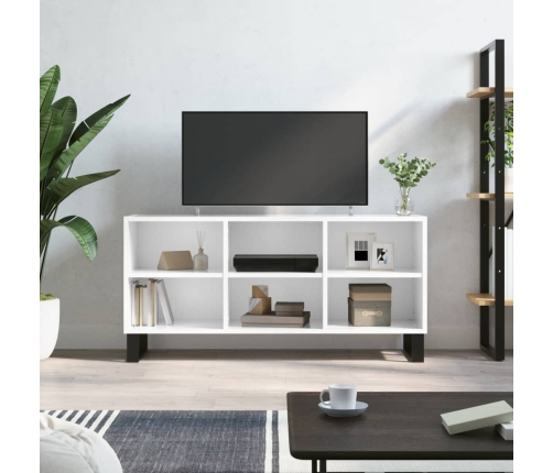 Tv Skapītis, Spīdīgi Balts, 103,5X30X50 Cm, Inženierijas Koks Vidaxl