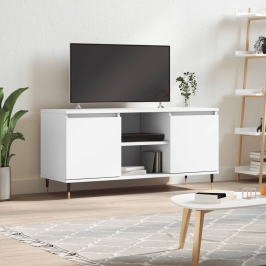 Tv Skapītis, Balts, 104X35X50 Cm, Inženierijas Koks Vidaxl