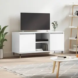 Tv Skapītis, Balts, 104X35X50 Cm, Inženierijas Koks Vidaxl