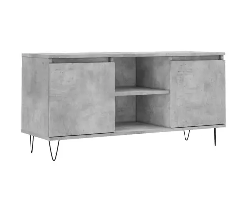 Tv Skapītis, Betona Pelēks, 104X35X50 Cm, Inženierijas Koks Vidaxl