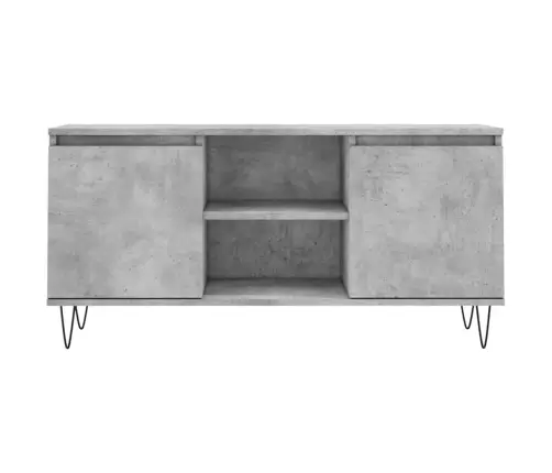 Tv Skapītis, Betona Pelēks, 104X35X50 Cm, Inženierijas Koks Vidaxl