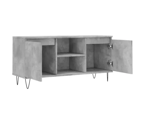 Tv Skapītis, Betona Pelēks, 104X35X50 Cm, Inženierijas Koks Vidaxl