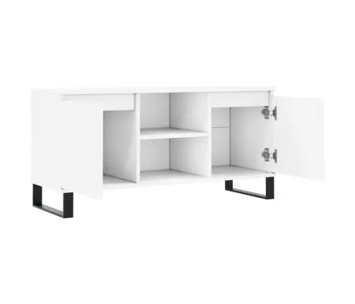 Tv Skapītis, Balts, 104X35X50 Cm, Inženierijas Koks Vidaxl