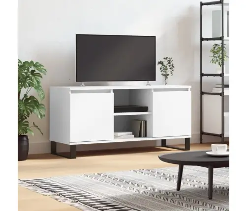 Tv Skapītis, Balts, 104X35X50 Cm, Inženierijas Koks Vidaxl