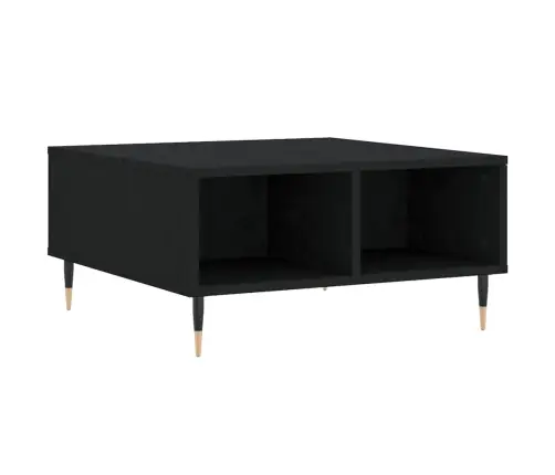 Kafijas Galdiņš, Melns, 60X60X30 Cm, Inženierijas Koks Vidaxl