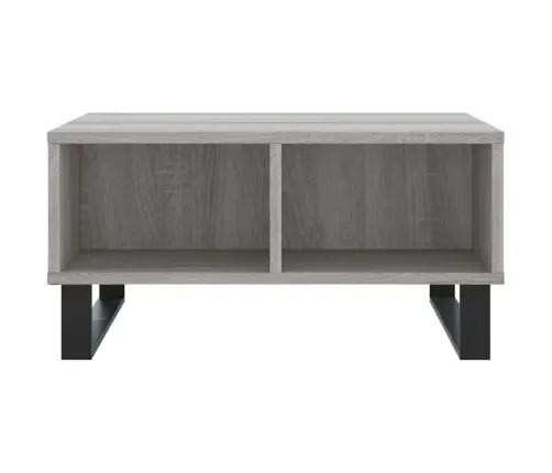 Kafijas Galdiņš, Pelēks, 60X60X30 Cm, Inženierijas Koks Vidaxl