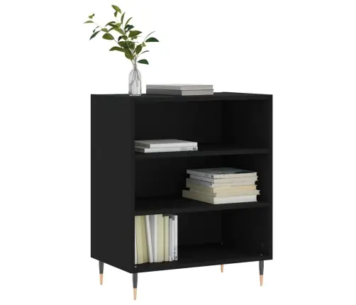 Plaukts, Melns, 57X35X70 Cm, Inženierijas Koks Vidaxl