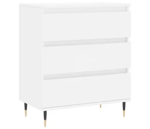 Šoninė Spintelė, Baltos Spalvos, 60X35X70cm Apdirbta Mediena