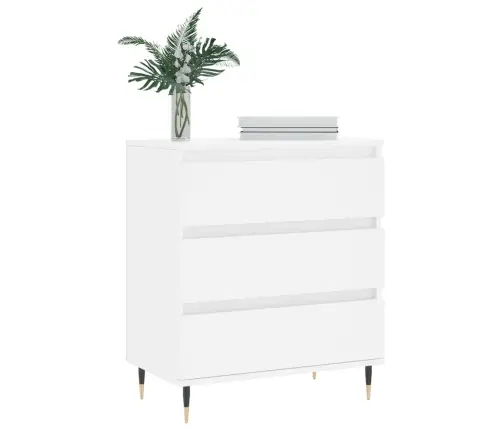 Šoninė Spintelė, Baltos Spalvos, 60X35X70cm Apdirbta Mediena